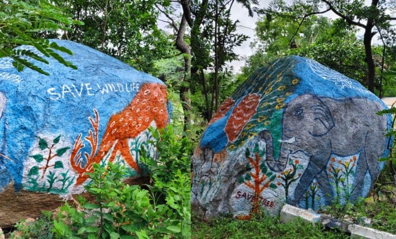OU librarian brings rocks to life by spreading message of saving nature inside the OU campus.