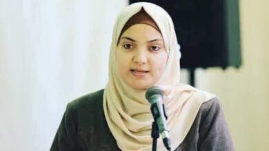 The image of a Palestinian journalist Walaa al-Jabari