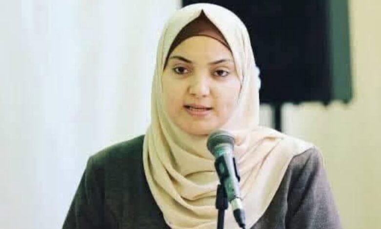 The image of a Palestinian journalist Walaa al-Jabari