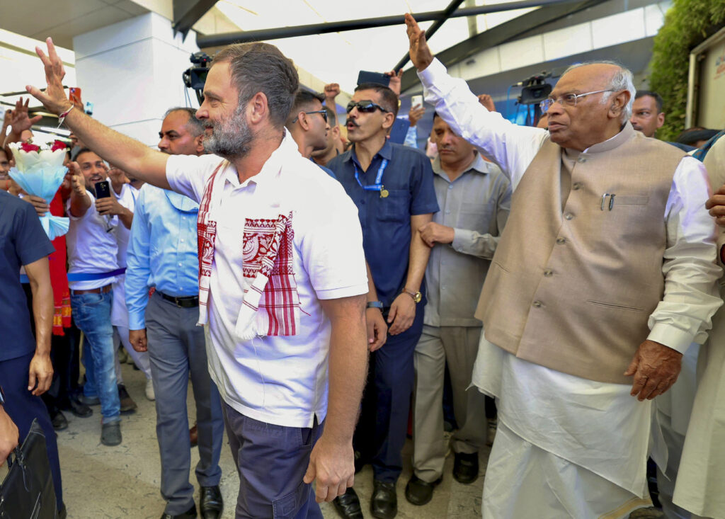Rahul Gandhi, Kharge in Guwahati