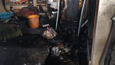 Refrigerator exploded in a house at Rajarajeshwari Nagar, Sanathnagar