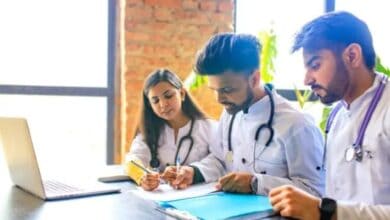 A picture depicting B Pharmacy students used for representational image