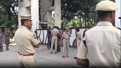 Heavy security at Uppal Stadium in Hyderabad