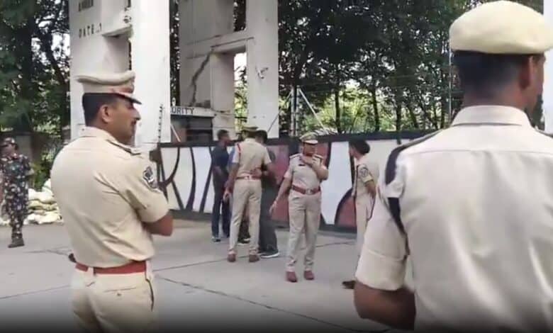 Heavy security at Uppal Stadium in Hyderabad