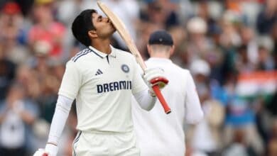 Gill equals Bradman record with fourth ton as Test captain