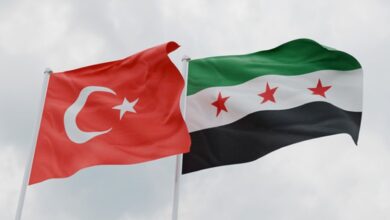 Turkey and Syria Flags