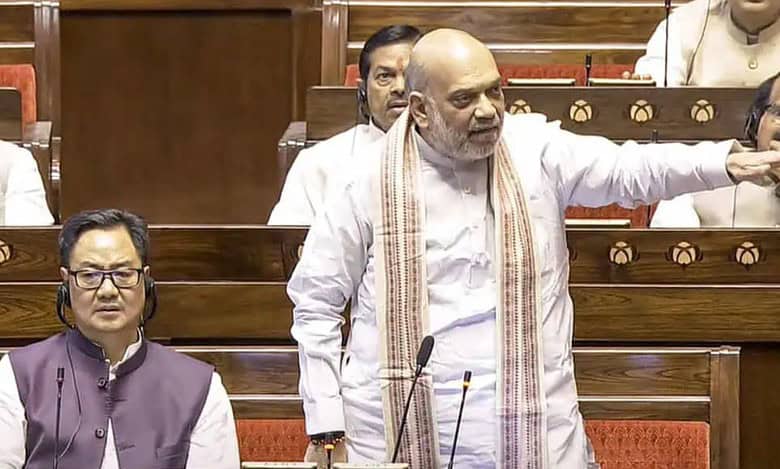 Union Home Minister Amit Shah speaks in the Rajya Sabha