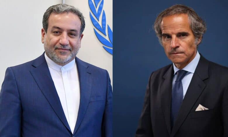 Abbas Aragchi (left) and Rafael Grossi (Right)