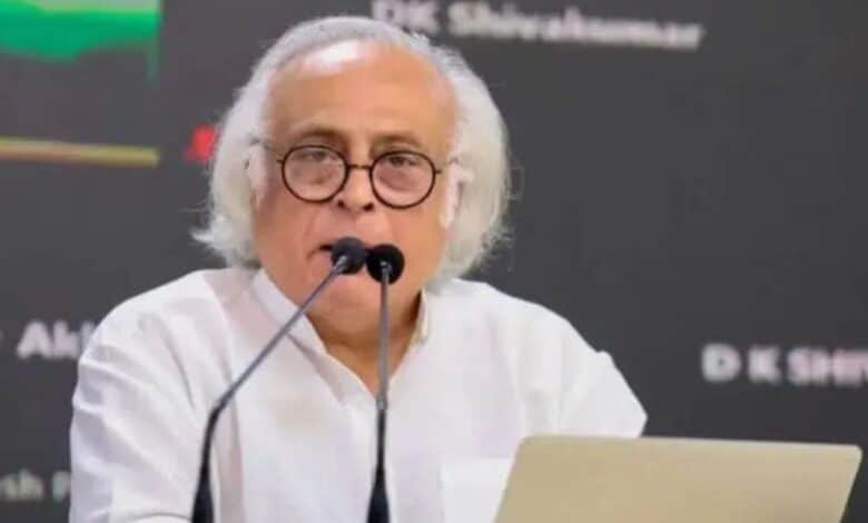 Jairam Ramesh addresses a gathering