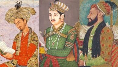 Group portrait of Mughal rulers in India