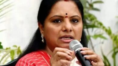 BRS MLC K Kvitha Addressess a gathering