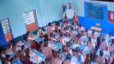 A ceiling plaster falls on two girl students in Madhya Pradesh government school