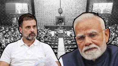 Image of Prime Minister Modi an LoP Rahul Gandhi
