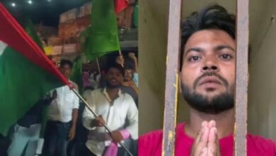 UP police booked a man for waving a Palestinian flag at a Muharram procession