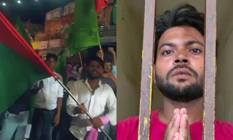 UP police booked a man for waving a Palestinian flag at a Muharram procession