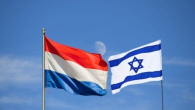 Netherlands and Israel flags