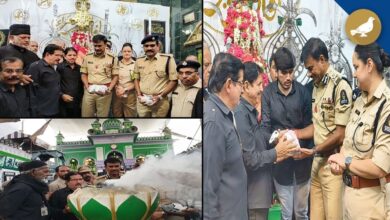 Hyderabad police commissioner CV Anand at Bibi Ka Alawa