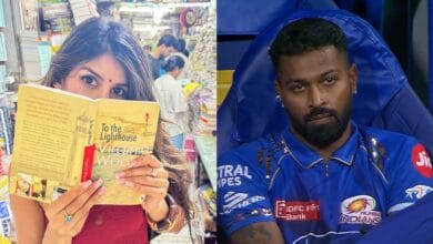 Jasmin Walia and Hardik Pandya