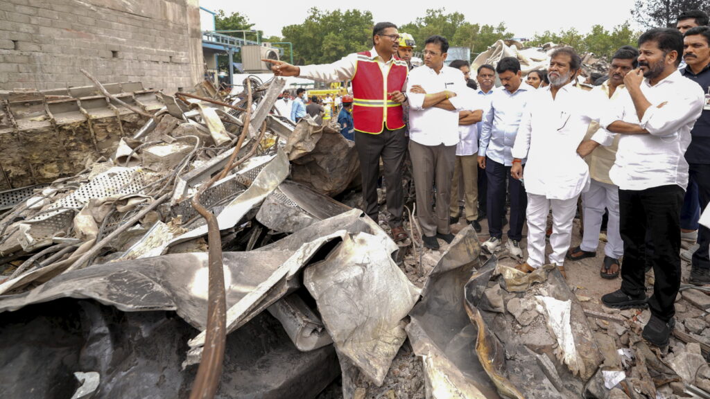 Telangana pharma plant explosion: CM visits the site