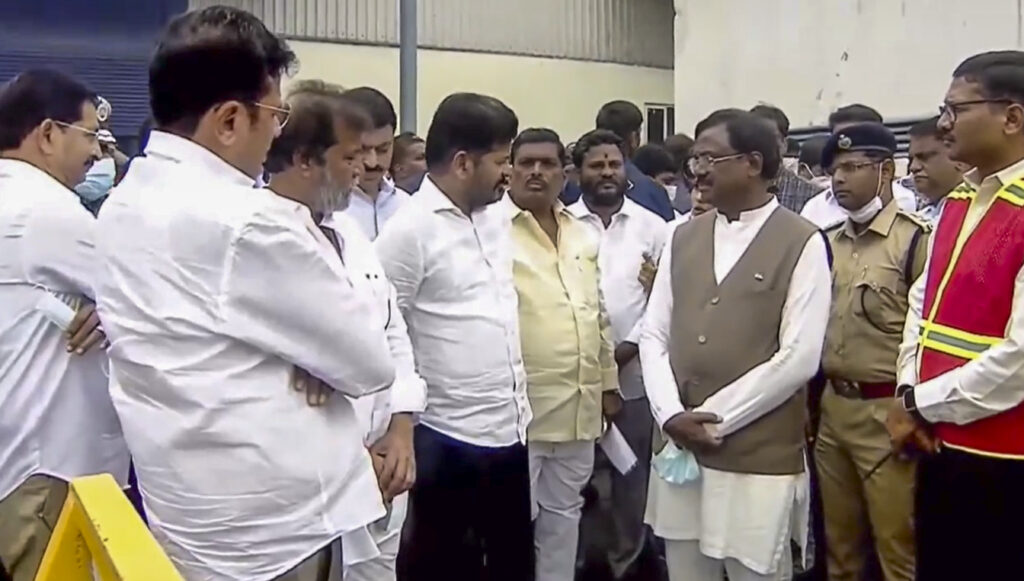 Telangana pharma plant explosion: CM visits the site