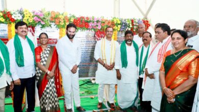 Image of Telangana dy CM Mallu Bhatti Vikramarka at Mahbubabad. Bhatti calls KCR for debate on AP water row in Assembly