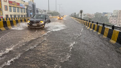 Image of Waterlogging and rainfall in Hyderabad