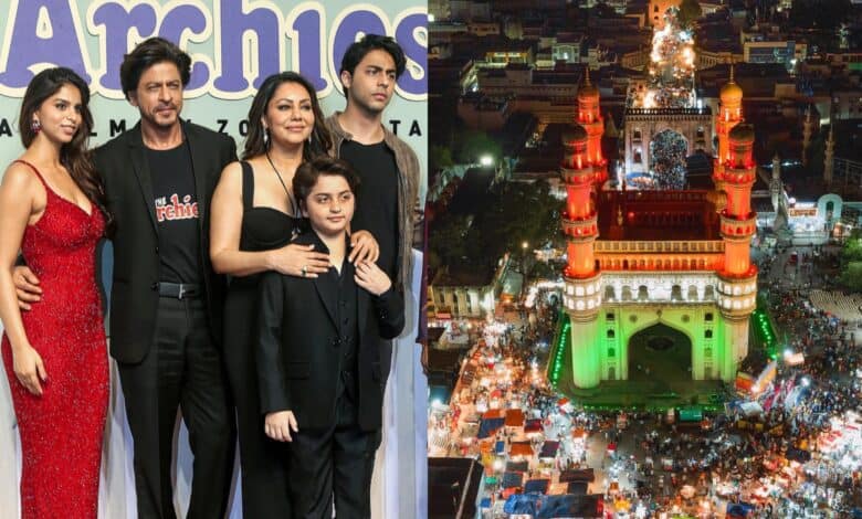 Shah Rukh Khan and his family