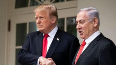 Donald Trump and Benjamin Netanyahu