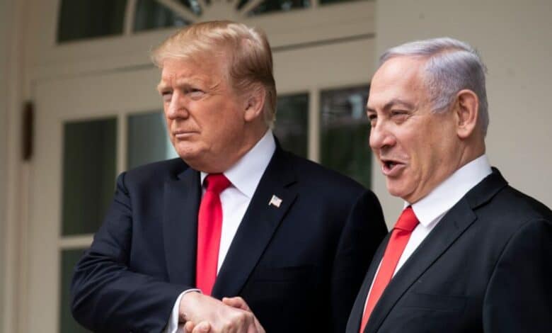 Donald Trump and Benjamin Netanyahu