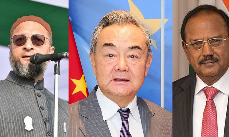 Chinese foreign minister Wang Yi and India NSA Ajit Doval