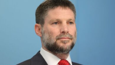 The image of Israeli Finance Minister Bezalel Smotrich