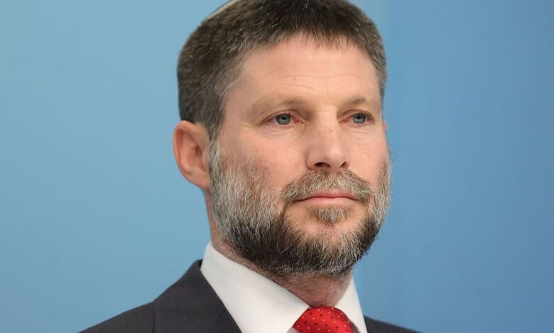 The image of Israeli Finance Minister Bezalel Smotrich