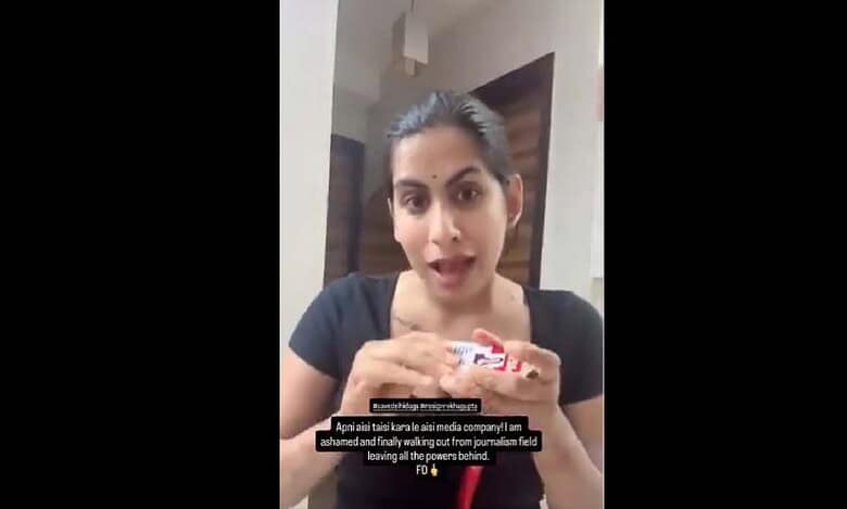 Journalist Priyanka Dutt shares a video of her shredding he ID card