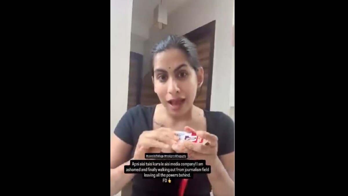 Journalist Priyanka Dutt shares a video of her shredding he ID card