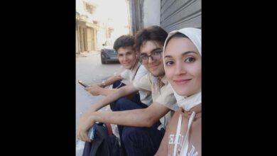 Palestinian journalist Marwa Musallam with her brothers