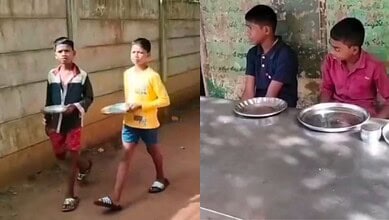 Students at Cheepurugudem Tribal Ashram Boys' High School complain about poor quality food being served to them in their hostel.