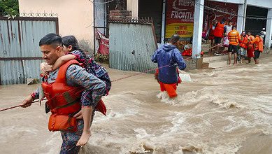 Weather: Rescue op at a flood-affected area in Punjab