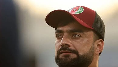 Afghanistan captain Rashid Khan.