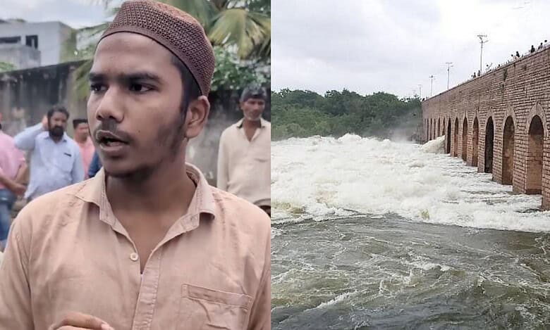 A Hyderabad resident raises concerns over inundated houses.