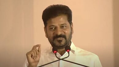 Telangana CM a Revanth Reddy holds review on education department at the Integrated Command Control Centre (ICCC) in Hyderabad on Friday, August 29, 2025.