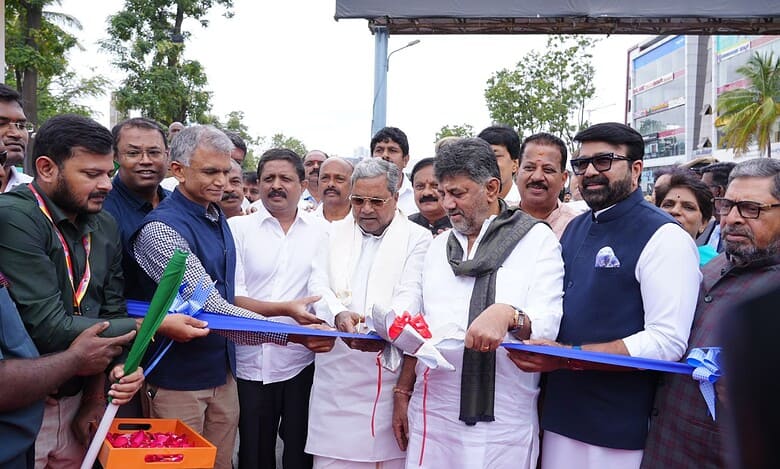 CM Siddaramaiah inaugurates Hebbal flyover in Bengaluru