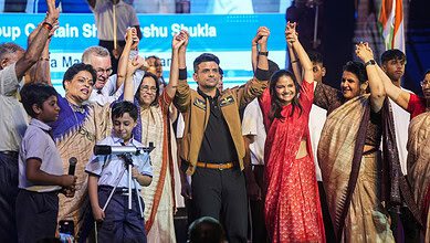 Shubhanshu Shukla welcomed in Lucknow