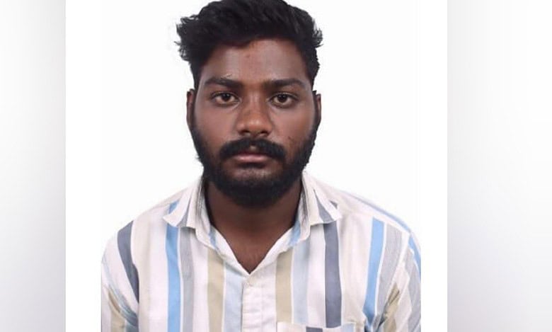 The image of Madhukar Jadav, a Telangana man currently jailed in Abu Dhabi.