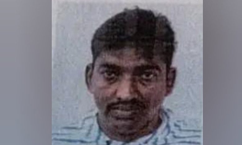The image of a Pabbati Prashanth, Telangana migrant worker jailed in Saudi Arabia.