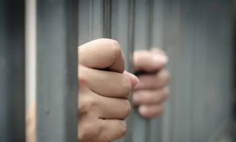 An image of an arrested person