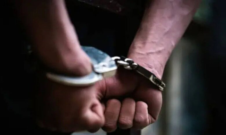 A representative image of an arrested person for a story of morla policing on Necklace road in Hyderabad