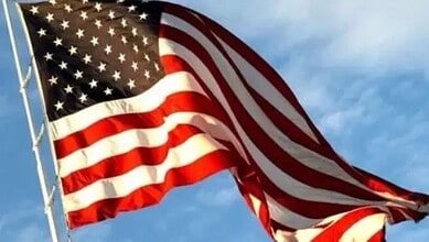 A flag of the United States used for representational purpose