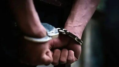 A representational image of an arrested person