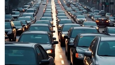 Traffic in Hyderabad