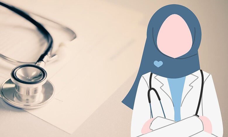 Muslim medical student doctor